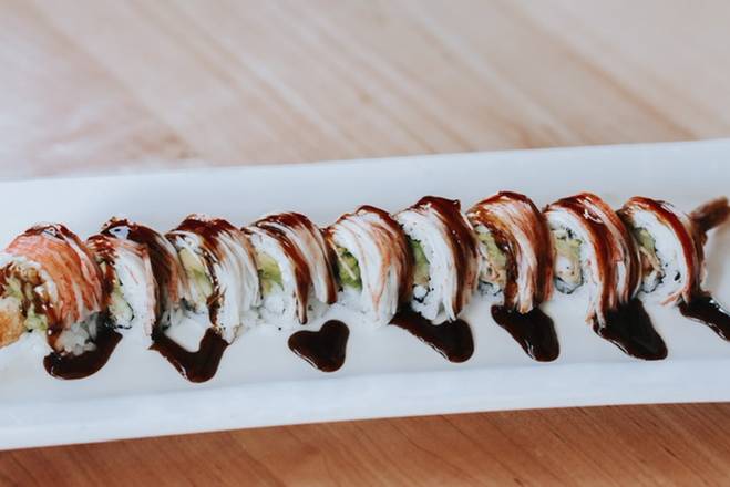Order New York Roll food online from Deep Sushi store, Dallas on bringmethat.com