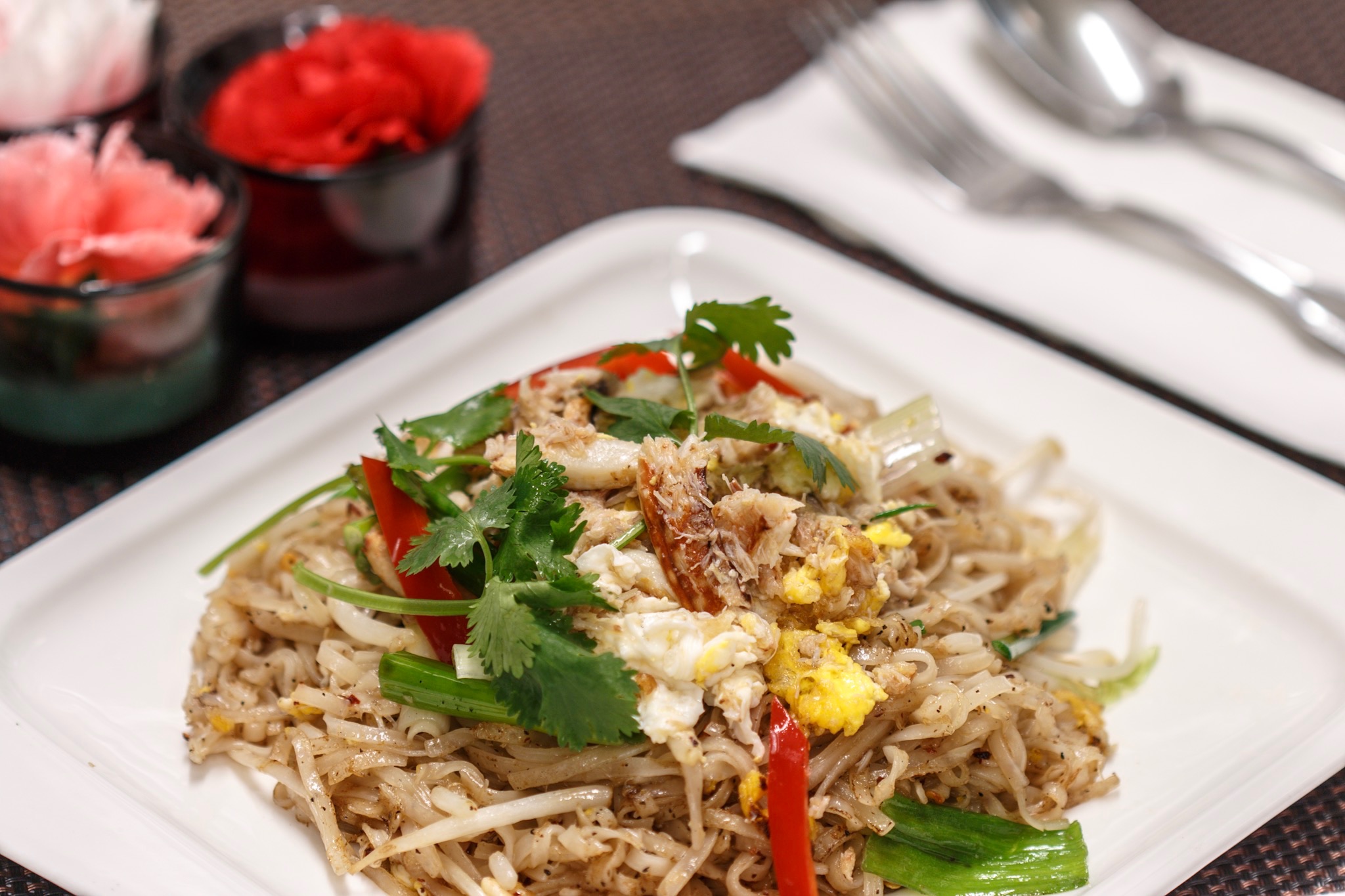 Order Crabmeat Noodles food online from Up 2u Thai Eatery store, Alameda on bringmethat.com