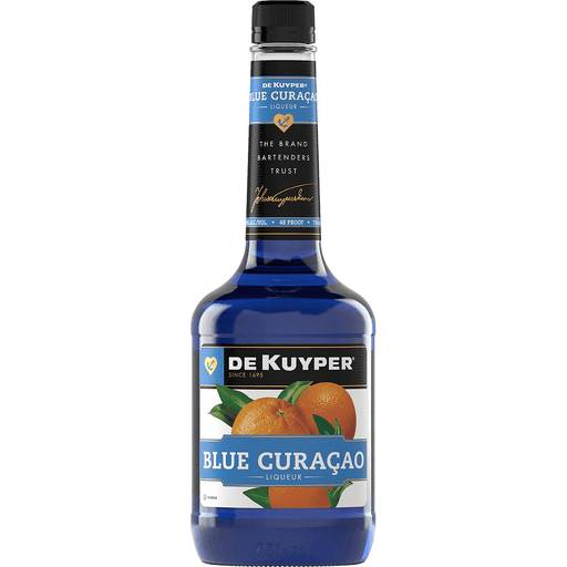 Order DeKuyper Blue Curacao Liqueur (750 ML) 6767 food online from Bevmo! store, Escondido on bringmethat.com