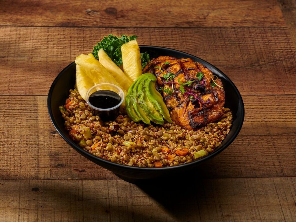 Order Salmon Bowl food online from Twist Eatery store, Culver City on bringmethat.com