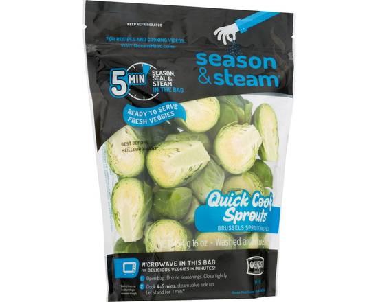 Order Season & Steam · Quick Cook Brussels Sprouts (16 oz) food online from Safeway store, Napa on bringmethat.com