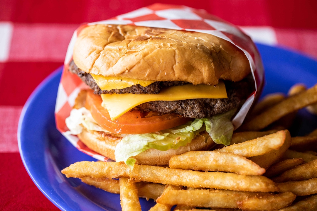 Order Hutto Hippo Burger food online from The Texan Cafe & Pie Shop store, Hutto on bringmethat.com
