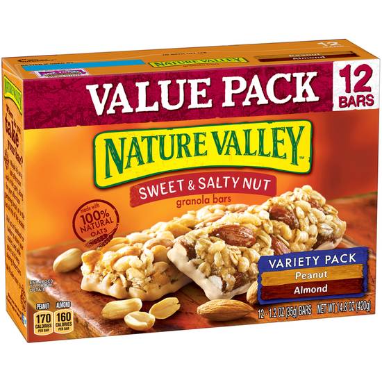 Order Nature Valley Sweet & Salty Nut Granola Bar Variety Pack of Peanut and Almond, 12 - 1.2 oz Bars food online from Cvs store, TRAVERSE CITY on bringmethat.com