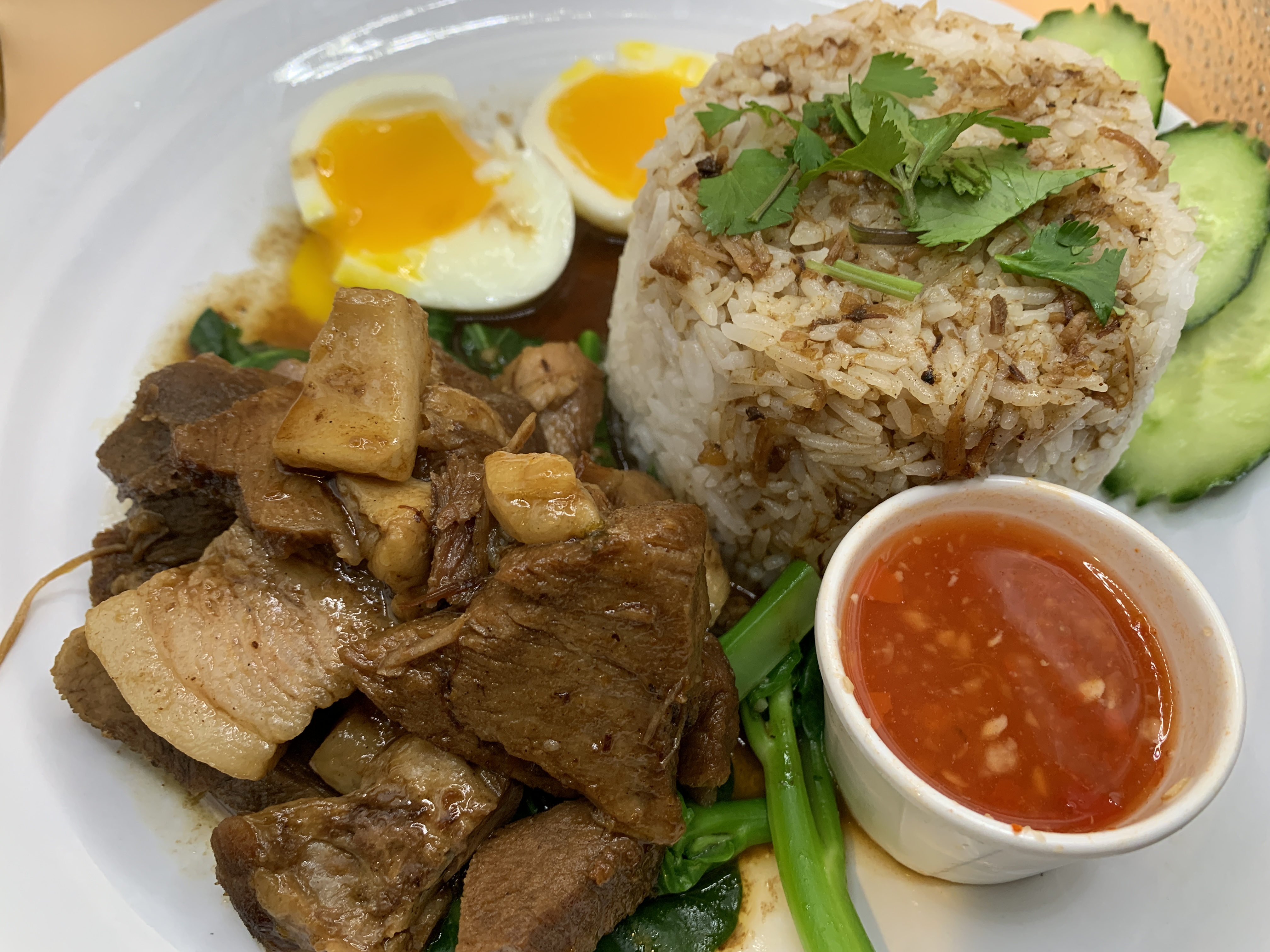Order Khao Moo Toon ข้าวหมูตุ๋น food online from Khaokang Thai Kitchen store, Mountain View on bringmethat.com