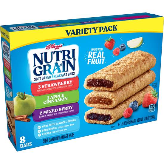 Order Nutri-Grain Soft Baked Breakfast Bar Variety Pack, 8 CT food online from Cvs store, CENTRAL FALLS on bringmethat.com