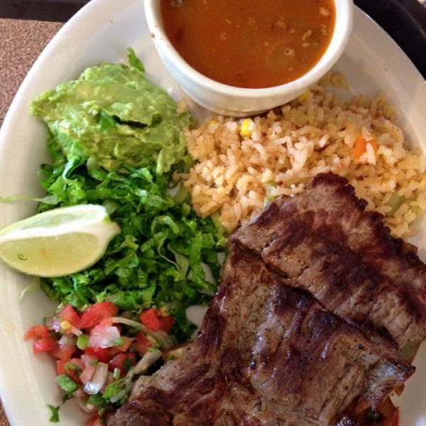 Order Carne Asada food online from Morales Mexican Restaurant store, Houston on bringmethat.com
