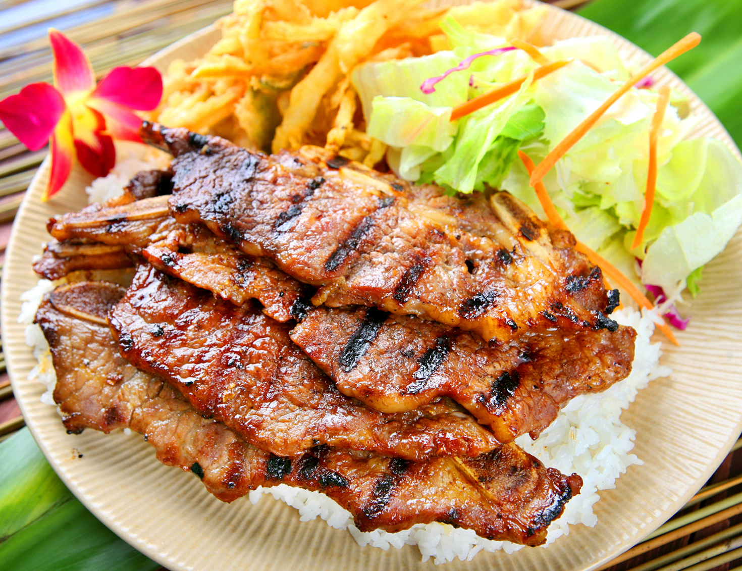 Order #8. Beef BBQ Short Ribs food online from Teriyakiya store, Granada Hills on bringmethat.com