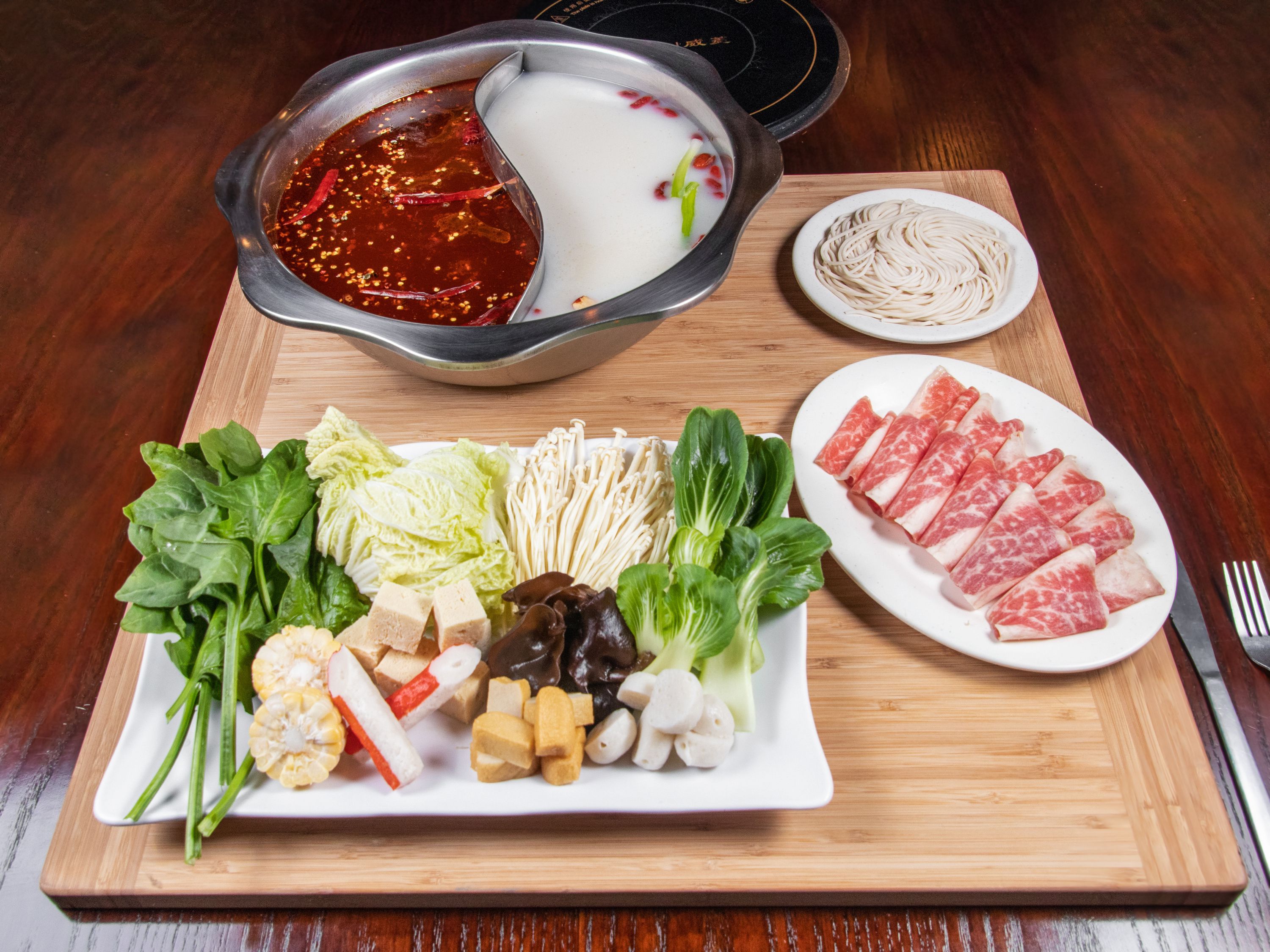 Order Fatty Beef Hot Pot Combo food online from Boiled Skewer store, Duluth on bringmethat.com