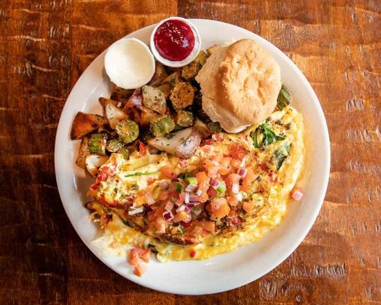 Order Oink-less Omelet food online from Bacon store, Boise on bringmethat.com
