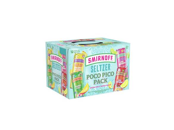 Order Smirnoff Seltzer Poco Pico - 12x 12oz Cans food online from Royals Liquor store, St. Peters on bringmethat.com