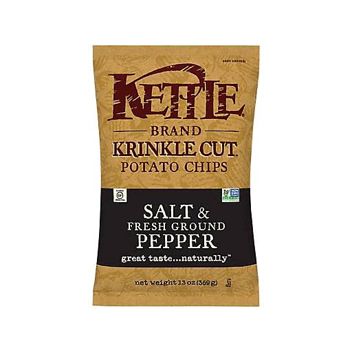 Order Kettle Krinkle Cut Salt & Pepper Chips (13 OZ) 87898 food online from BevMo! store, Milpitas on bringmethat.com