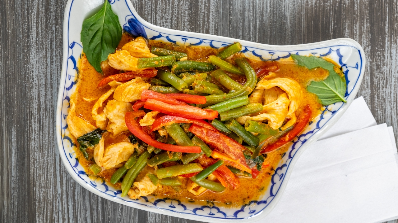 Order Panang Curry food online from Naked Grill Sushi store, Baltimore on bringmethat.com