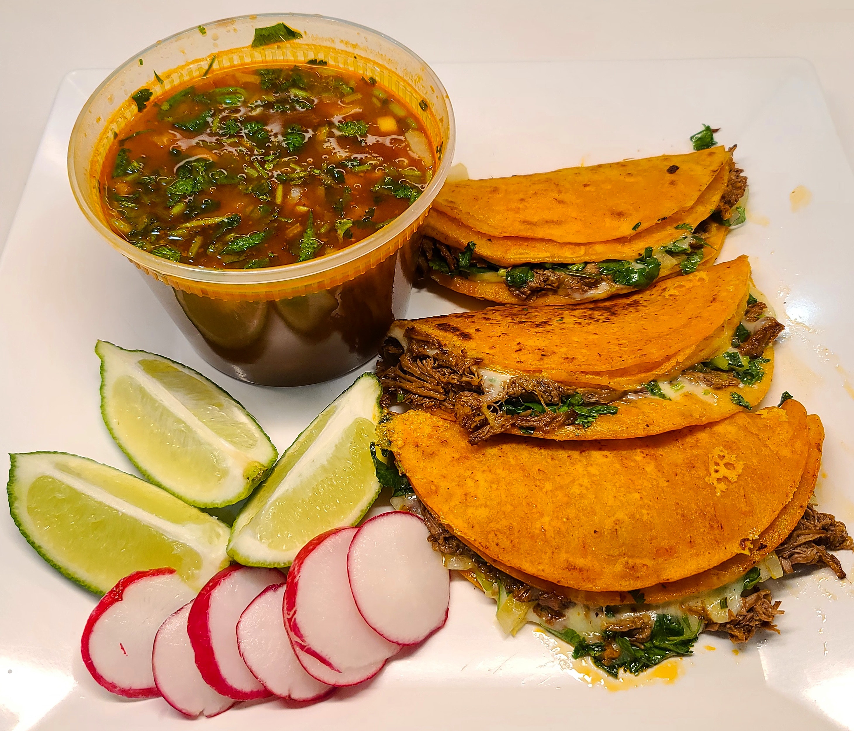 Order Birria Tacos food online from El rey latino store, Forest Hills on bringmethat.com