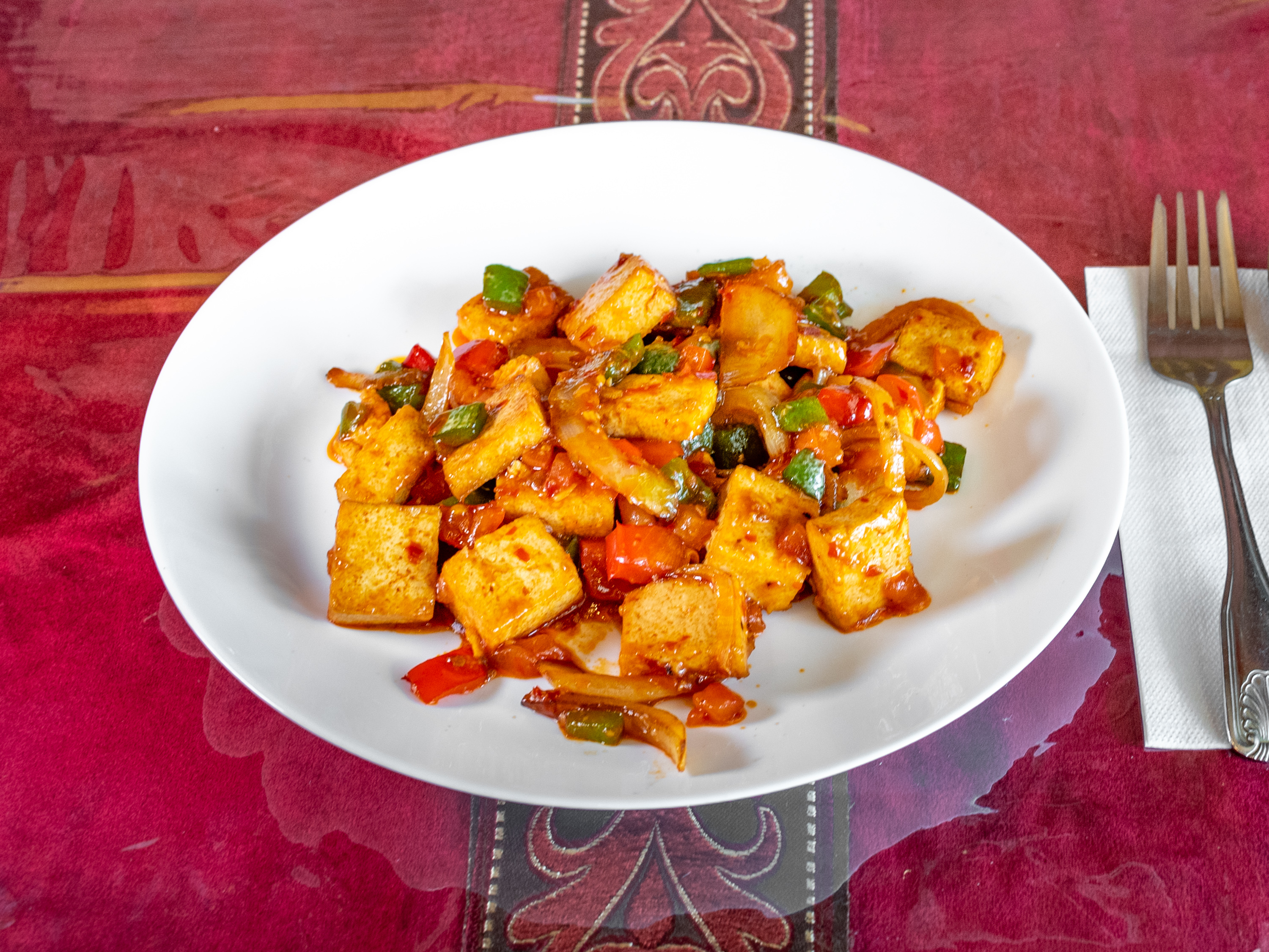 Order Stir Fried Spicy Tofu food online from KIRORAN store, Fairfax on bringmethat.com