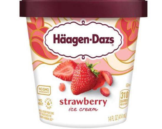 Order Haagen Dazs Strawberry food online from H Food Mart store, Upland on bringmethat.com