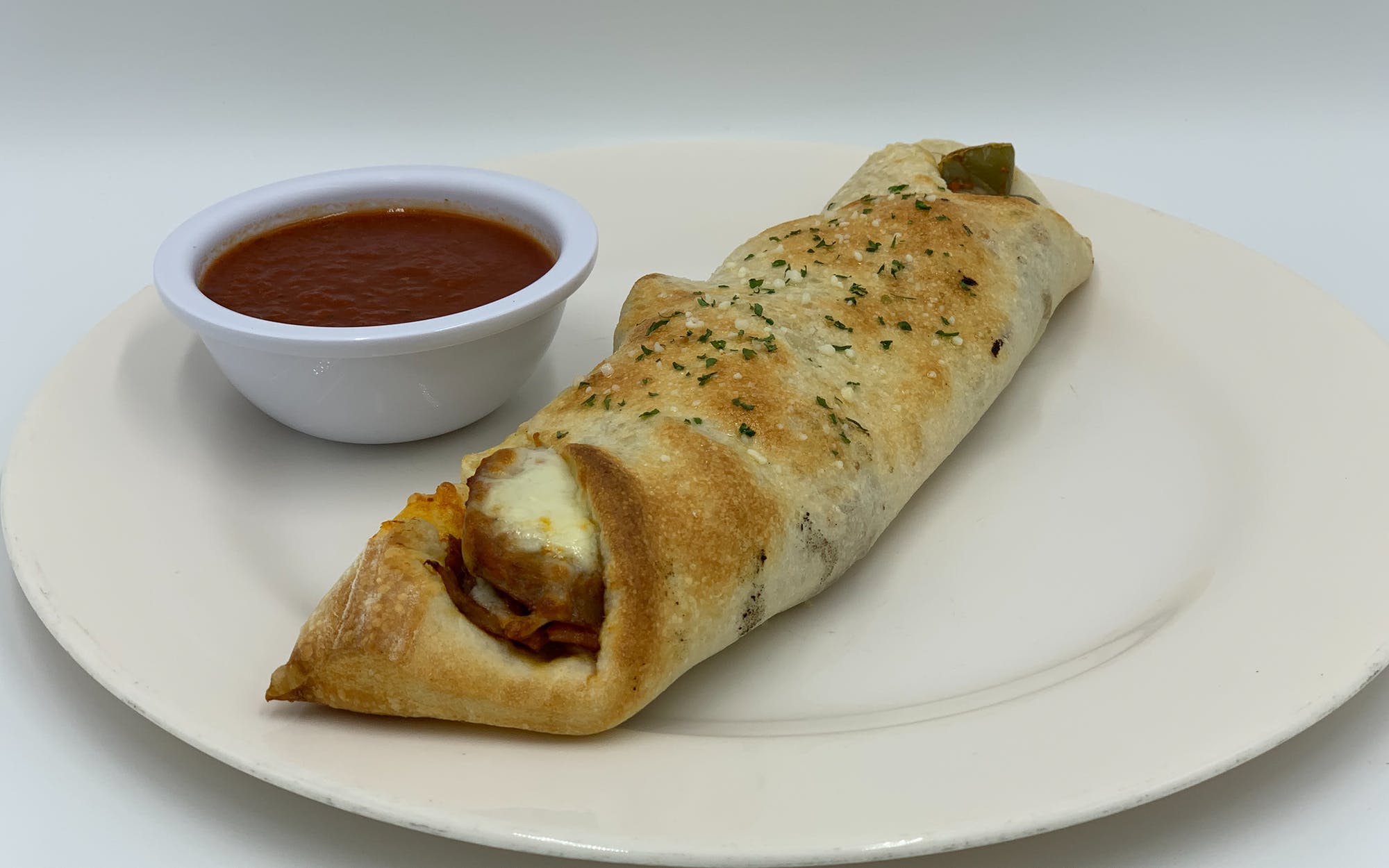 Order Sausage, Peppers & Onion Roll - Roll food online from Mario Pizza store, Westbury on bringmethat.com
