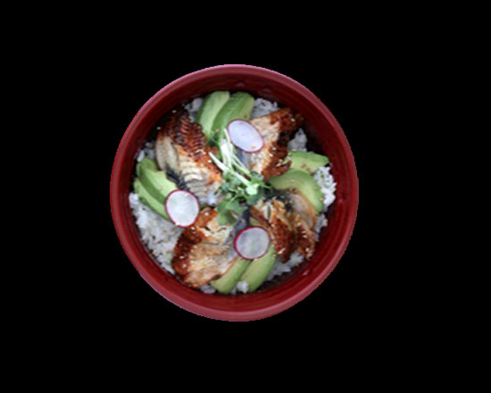 Order Unagi and Avocado Bowl food online from Hamachi Sushi Express store, La Habra on bringmethat.com