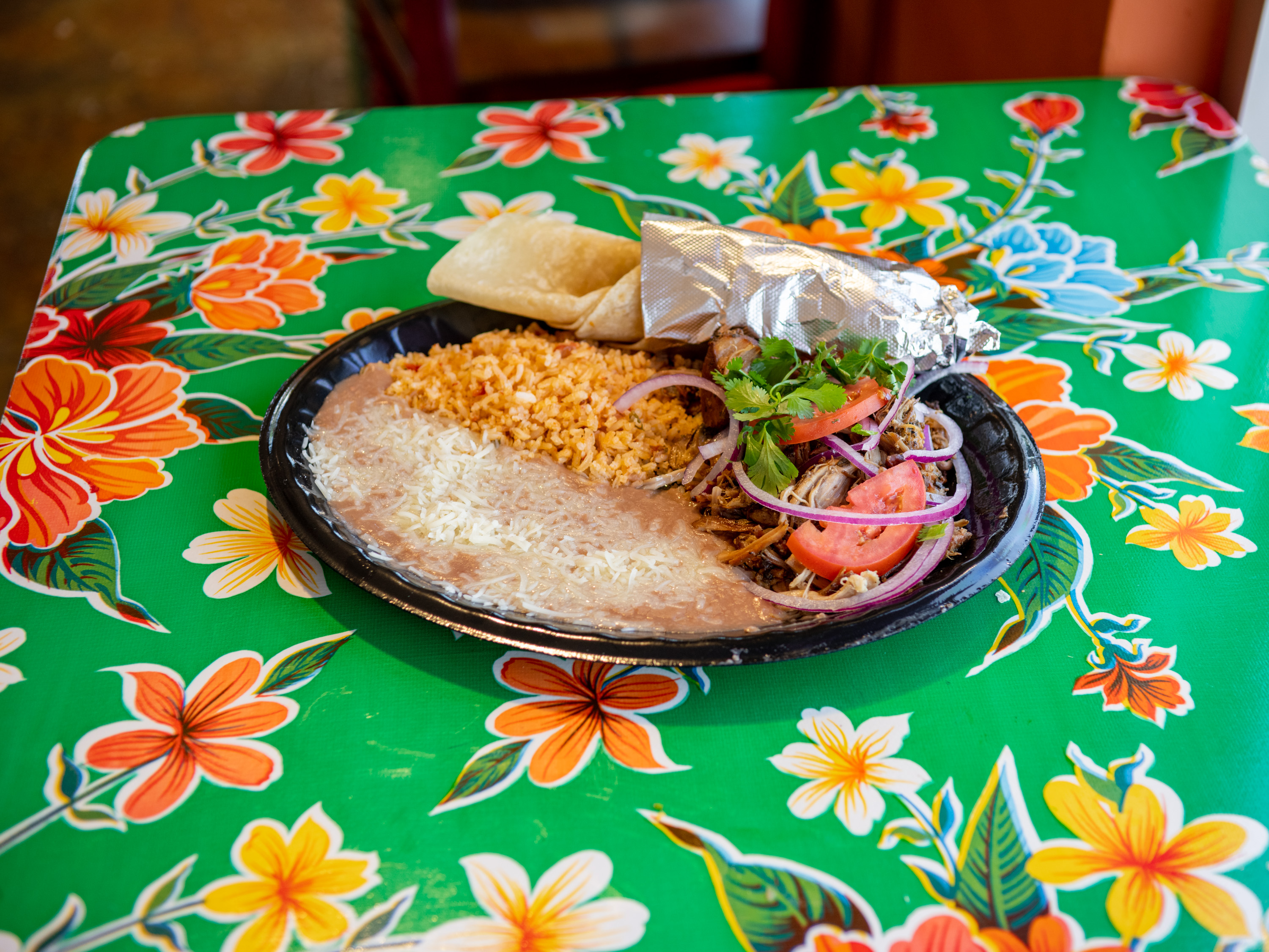 Order 22. Carnitas Plate food online from The Original Burrito & Co. store, Phoenix on bringmethat.com