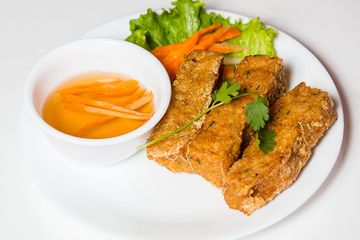 Order A6. Bean Curd Shrimp Wrap food online from I Luv Pho store, Dallas on bringmethat.com
