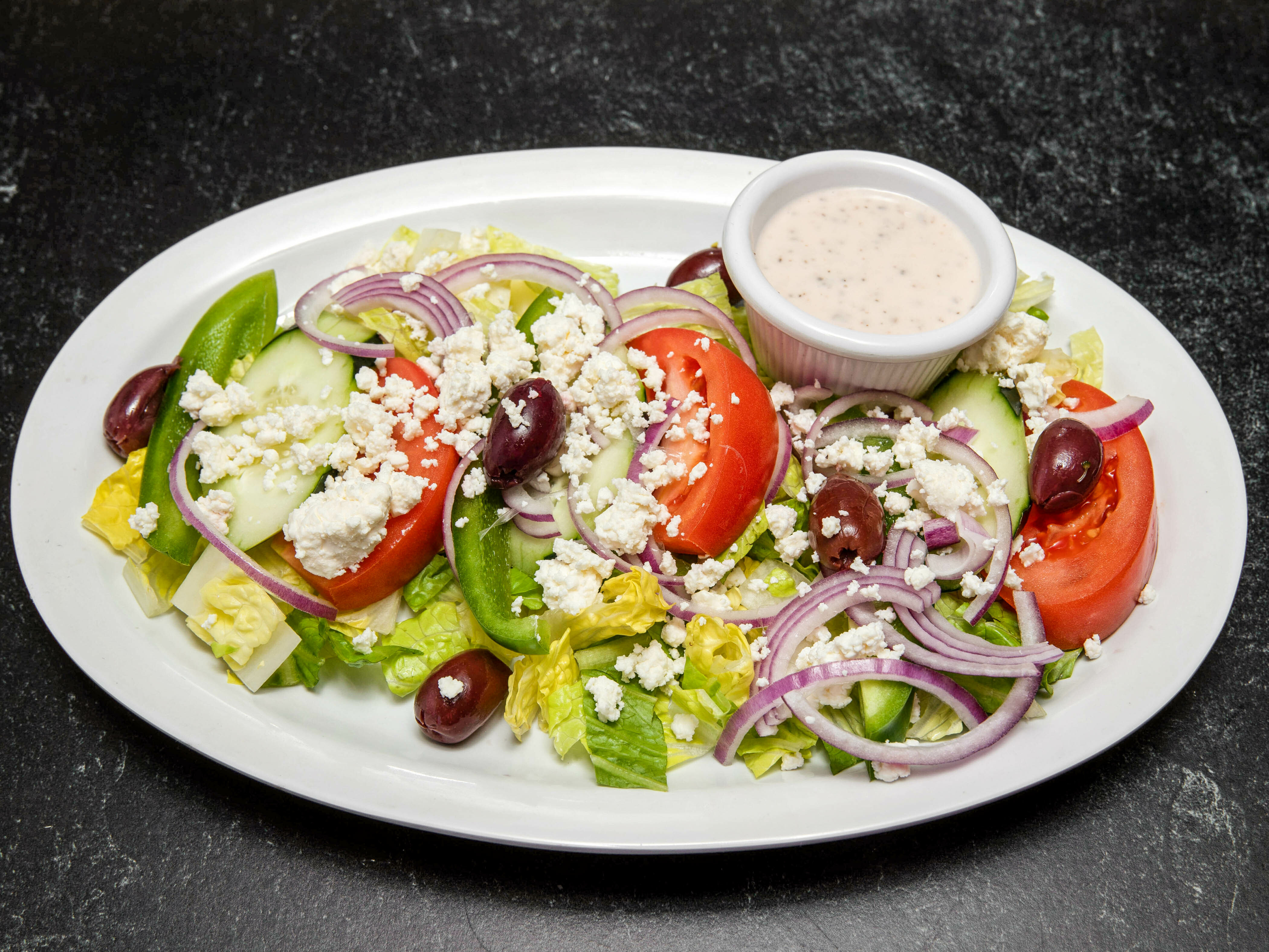 Order Greek Salad food online from Joanne's Gourmet store, Roslyn on bringmethat.com