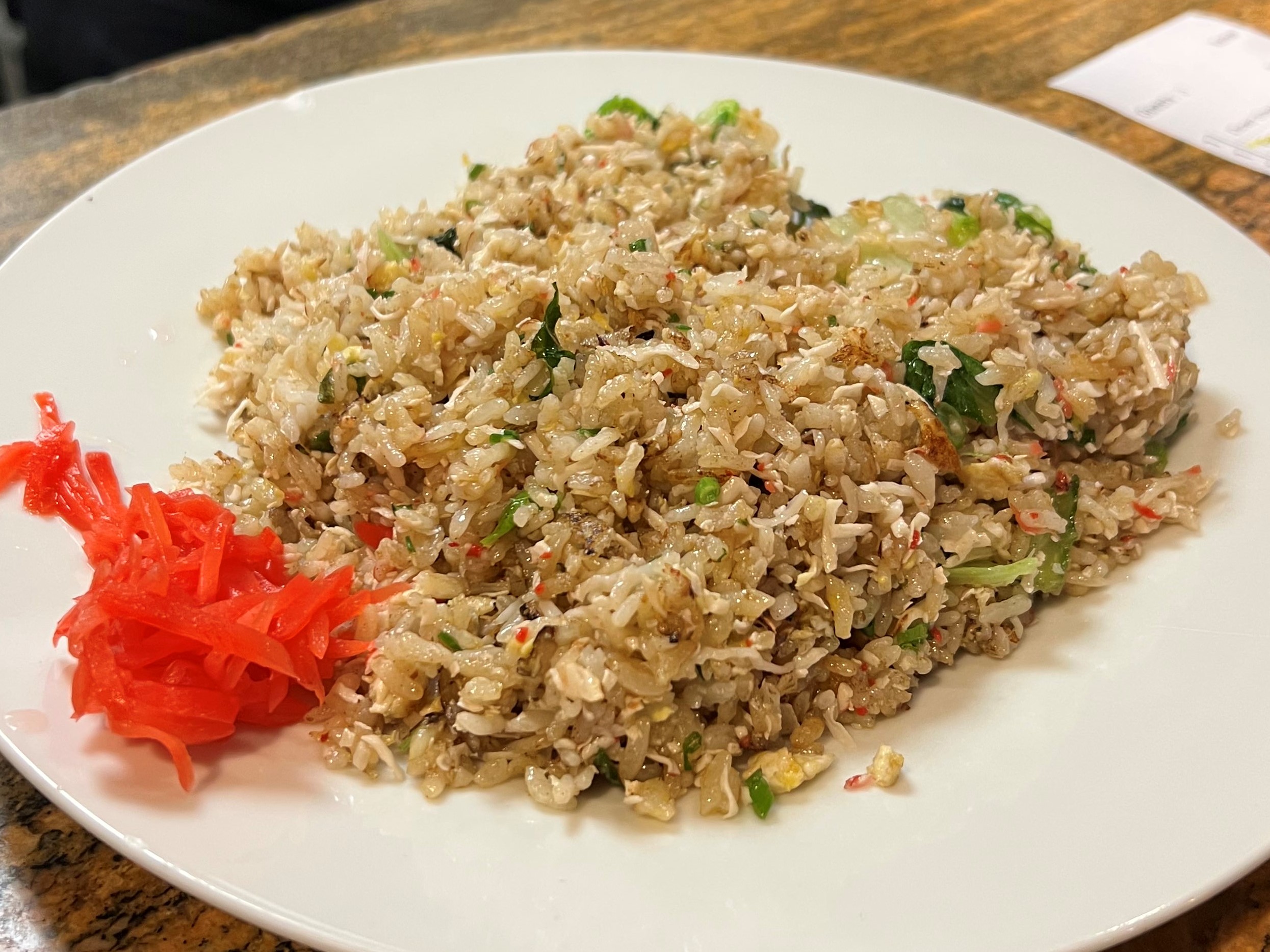 Order Crabmeat Fried Rice food online from Ichiza Sake House store, Las Vegas on bringmethat.com