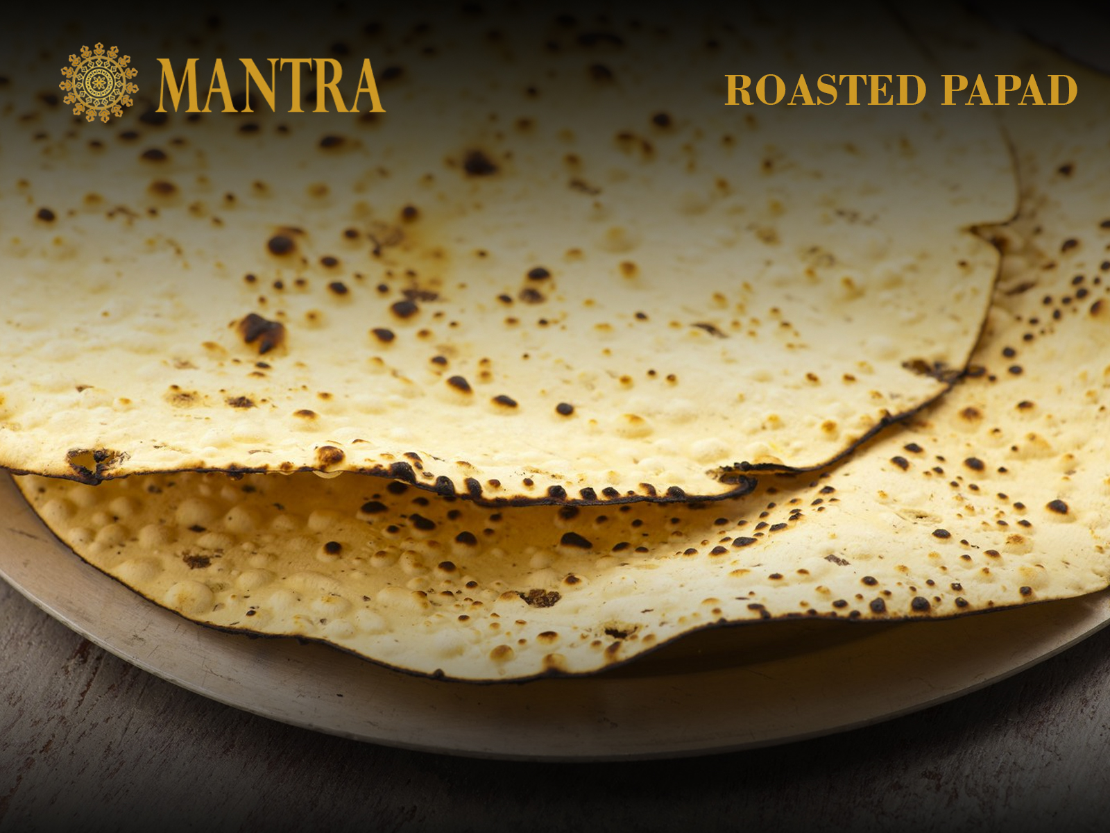 Order Roasted Papad food online from Mantra Authentic Indian Restaurant store, Jersey City on bringmethat.com