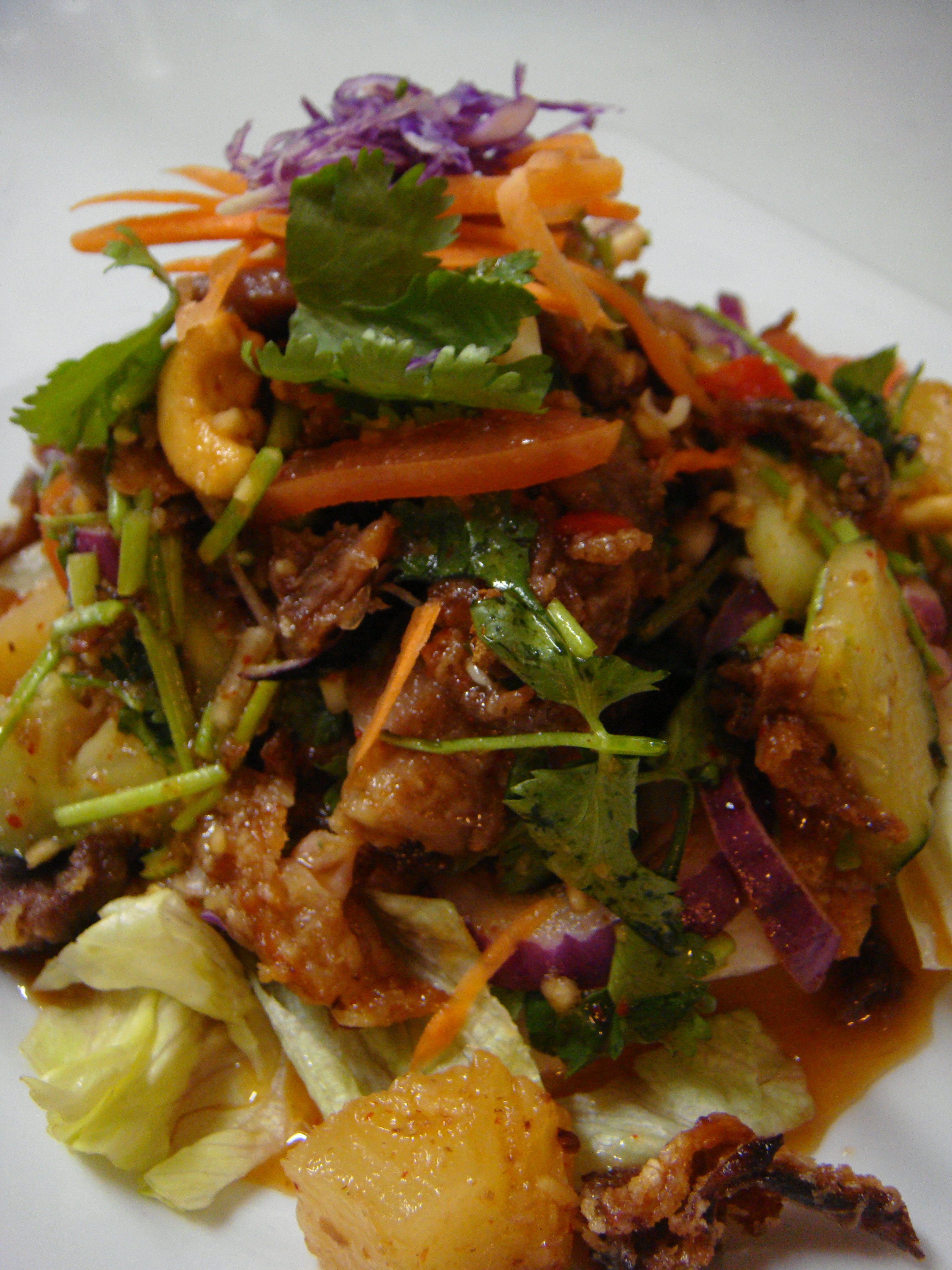Order 17. Oven Roasted Duck Salad food online from Thai boulevard store, Forest Hills on bringmethat.com