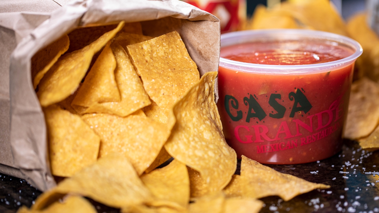 Order ‍‍‍ Family-Size Chips & Salsa 16oz food online from Casa Grande store, South Point on bringmethat.com