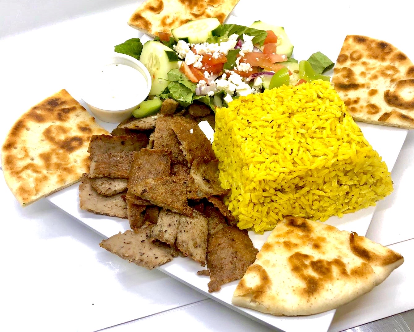Order Chicken Gyro Platter food online from Rosemary Grill store, Gibsonton on bringmethat.com