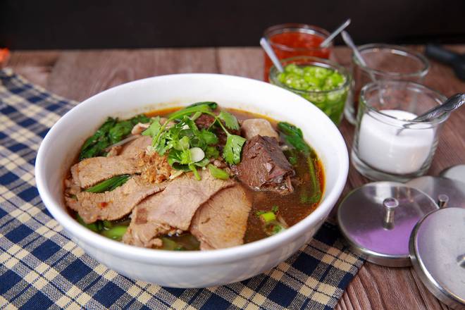 Order Combination Beef Noodle Soup food online from King Of Thai Noodle store, San Francisco on bringmethat.com