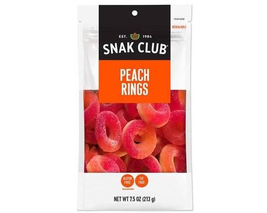 Order Snak Club Peach Rings 7.5 oz food online from Central Liquor Market store, Los Angeles on bringmethat.com
