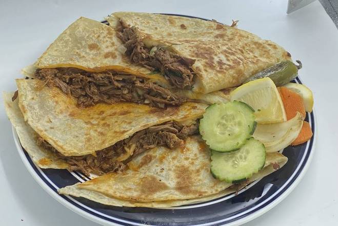 Order Quesadilla with Meat food online from Lauras Mexican Food store, Glendale on bringmethat.com