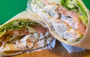Order Chicken Salad Wrap food online from Nunnu Sandwich Shop store, Monroe on bringmethat.com