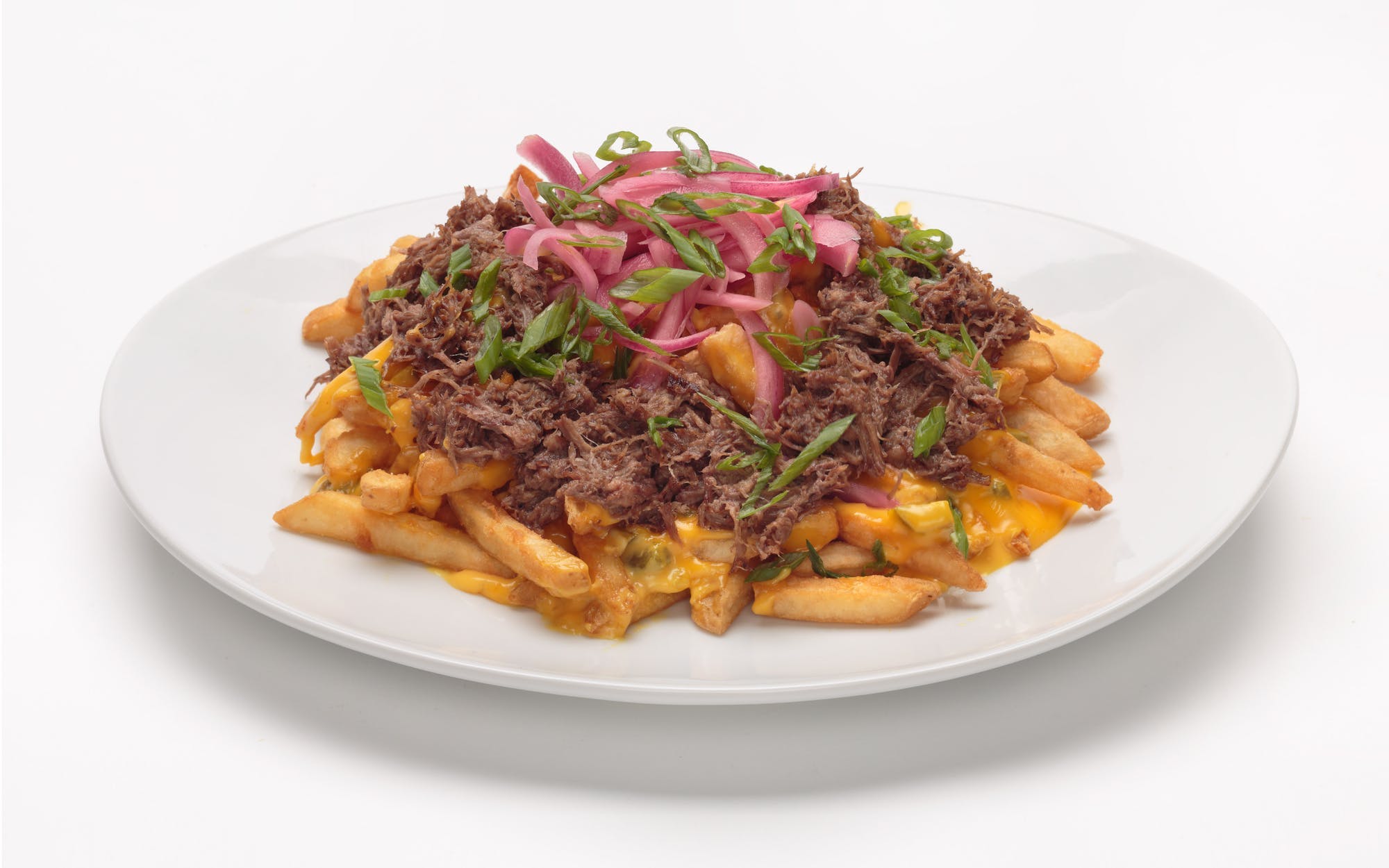 Order Short Rib Poutine - Appetizer food online from Oggi Sports | Brewhouse | Pizza store, Mission Viejo on bringmethat.com