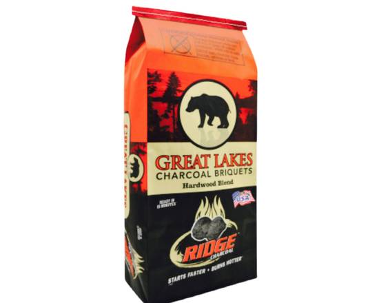 Order GREAT LAKES CHARCOAL 15.4 LB. food online from Darn Cheap Discounts store, Hartville on bringmethat.com