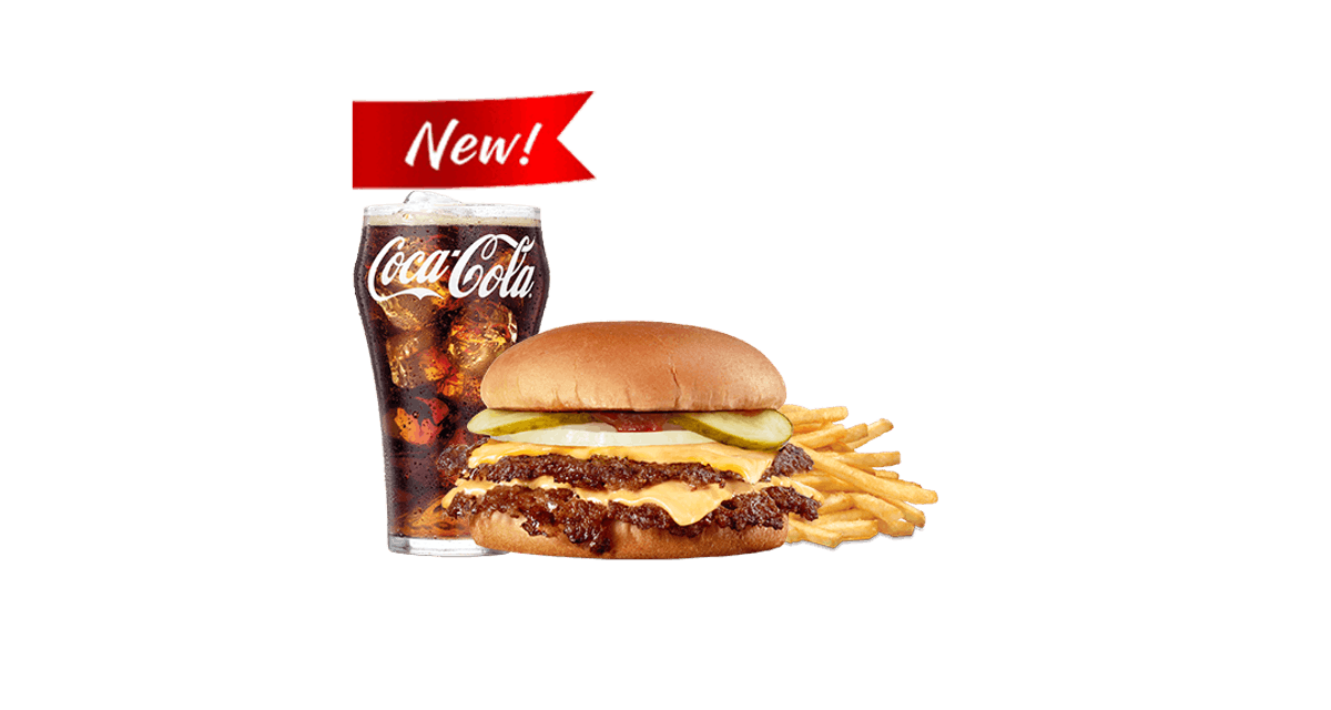 Order Double Steakburger Double Cheese Combo  food online from Steak N Shake store, Akron on bringmethat.com