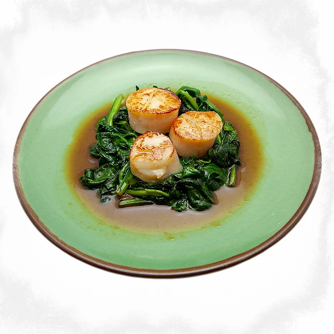 Order Spinach Scallop food online from Roppongi Sushi store, Livermore on bringmethat.com