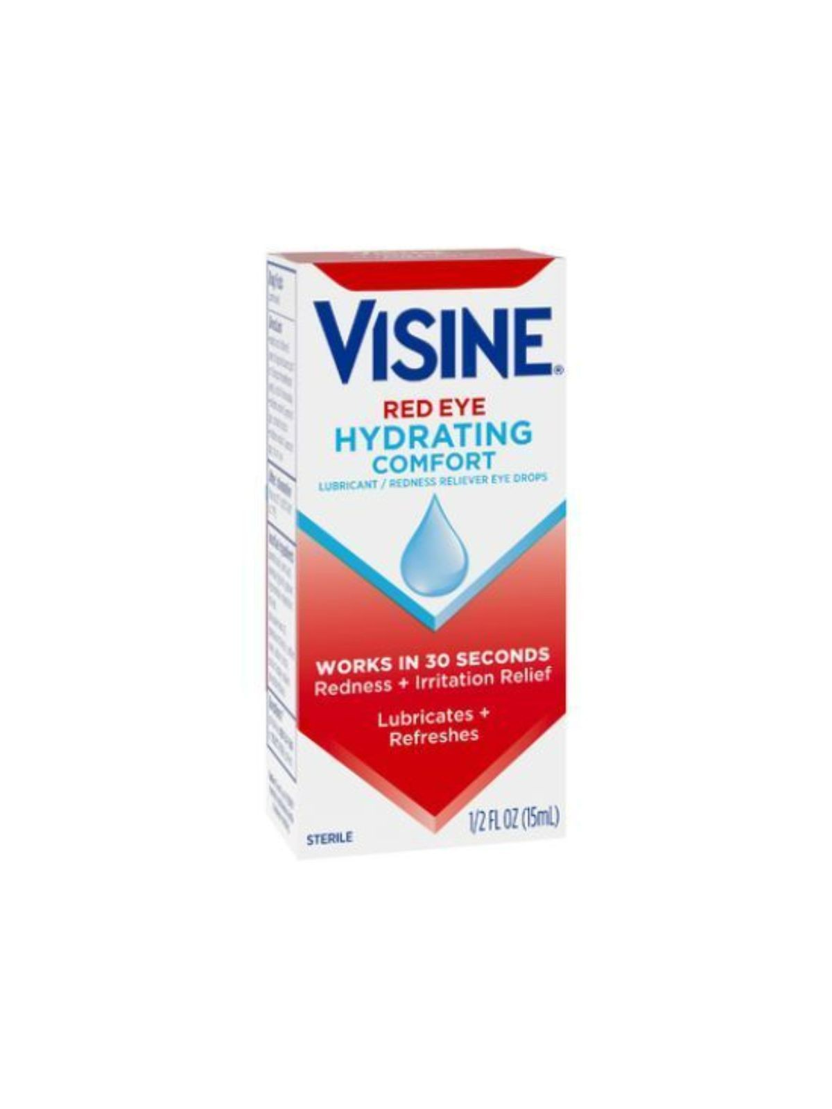 Order Visine Eye Drops Redeye Hydrating Comfort (0.5 oz) food online from Stock-Up Mart store, Minneapolis on bringmethat.com