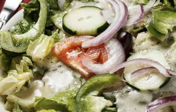 Order Green Garden Salad food online from Albasha Greek & Lebanese Café store, Covington on bringmethat.com