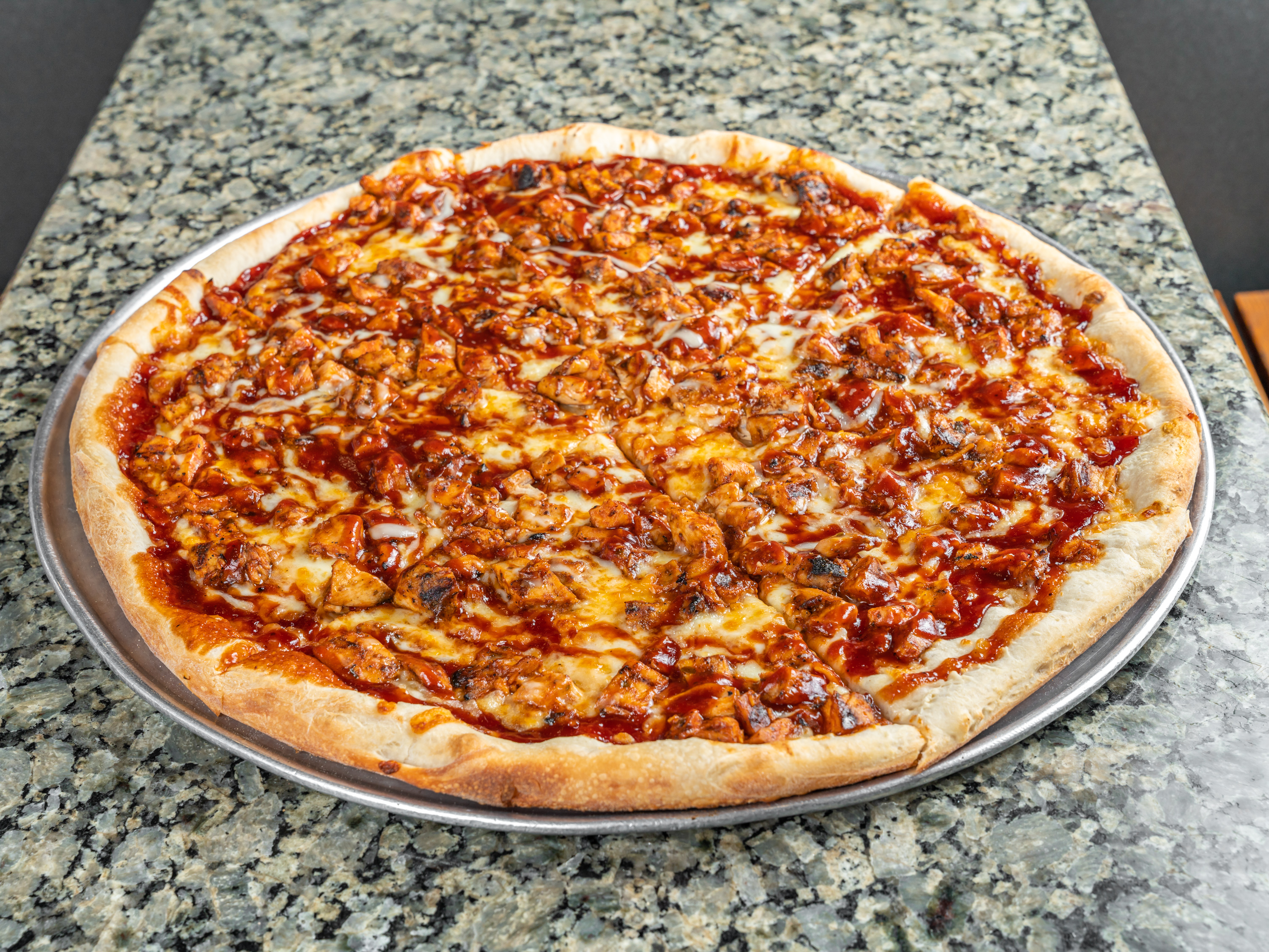 Order BBQ Chicken Pizza food online from Planet Pizza store, Greenwich on bringmethat.com