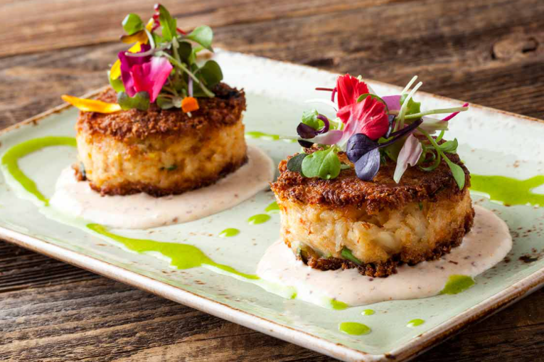 Order Maryland Style Crab Cakes food online from Bluewater Grill store, Santa Barbara on bringmethat.com