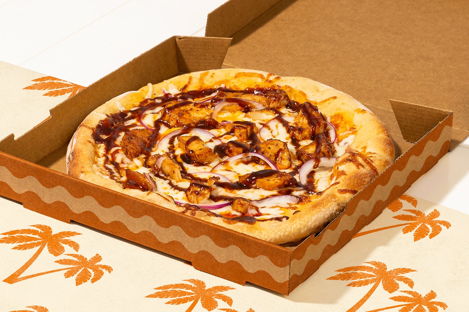 Order BBQ Chicken Pizza food online from Sam's Pizza & Subs store, Derwood on bringmethat.com