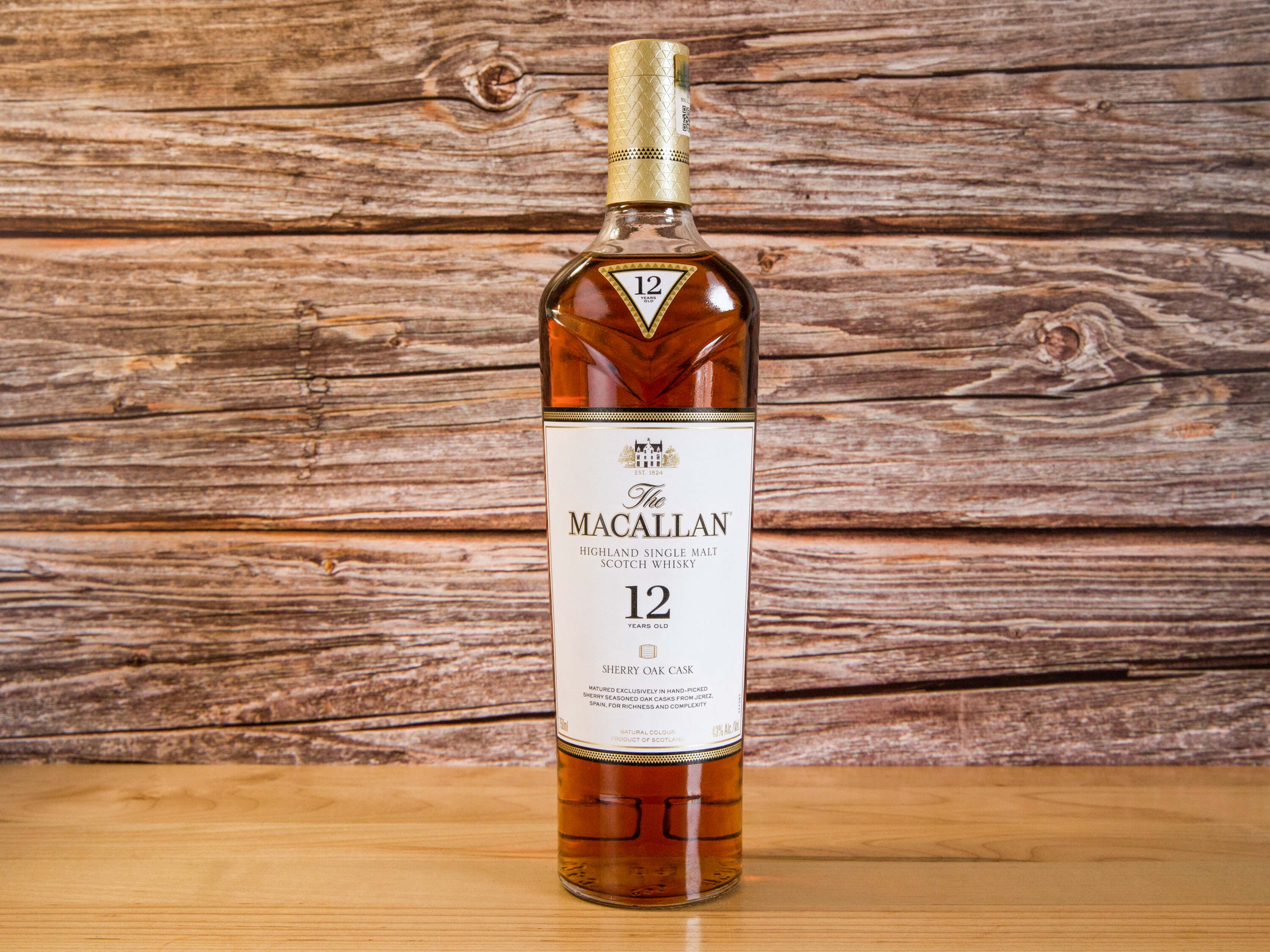 Order The Macallan Sherry Oak 12 Years Old  food online from Taipei Fine Wine & Liquor 台北酒莊 store, NY on bringmethat.com