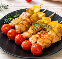 Order Chicken Kabob food online from Mediterranean Eats store, Fremont on bringmethat.com