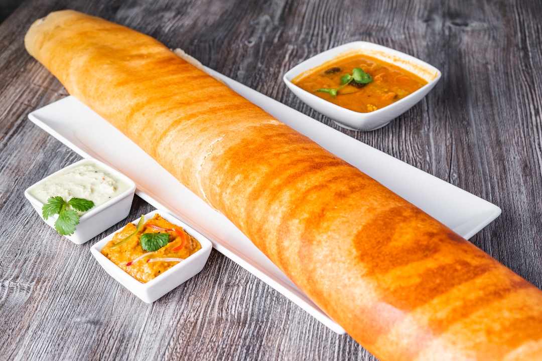Order Plain Dosa (Vegan, GF) food online from Lime & Lemon Indian Grill store, Raleigh on bringmethat.com