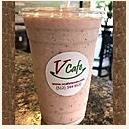 Order D2. Strawberry Banana Smoothie food online from V Cafe store, Austin on bringmethat.com