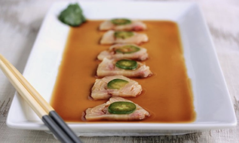 Order A17. Yellowtail Jalapenos food online from Fu Ji Restaurant store, Stamford on bringmethat.com