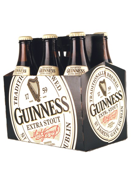 Order Guinness Extra Stout Beer 5.6% Abv 6 Pack Bottle food online from Mirage Wine & Liquor store, Palm Springs on bringmethat.com