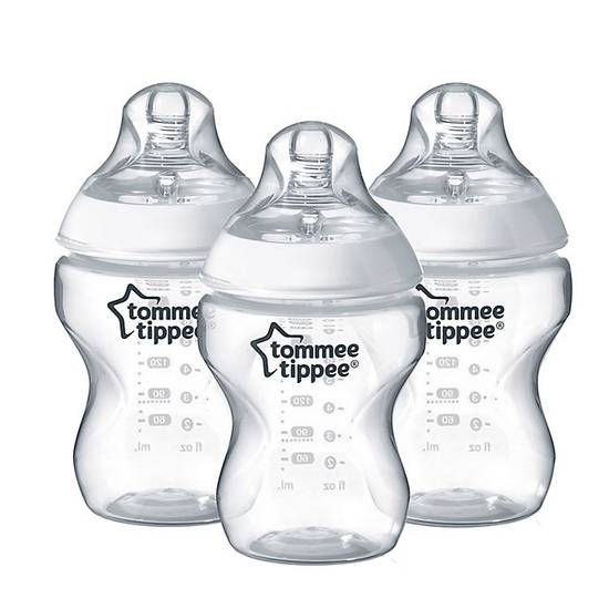 Order Tommee Tippee Closer to Nature 3-Pack 9 oz. Clear Baby Bottles food online from Bed Bath & Beyond store, Walla Walla on bringmethat.com