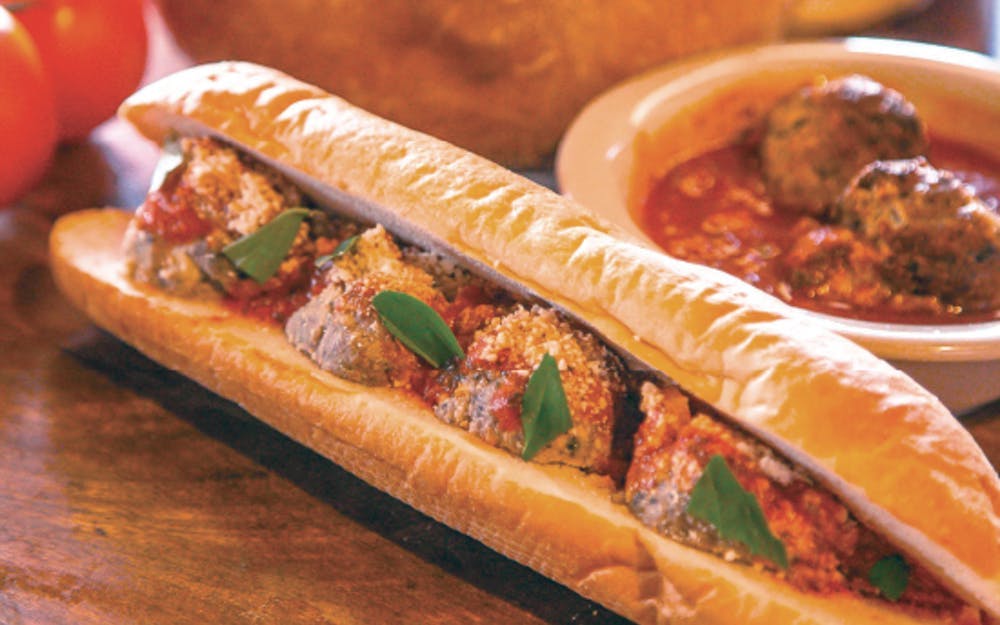 Order Meatball Sandwich - French food online from Russo New York Pizzeria store, Houston on bringmethat.com